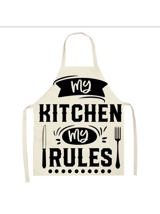 Other - New My Kitchen My Rules Linen Apron